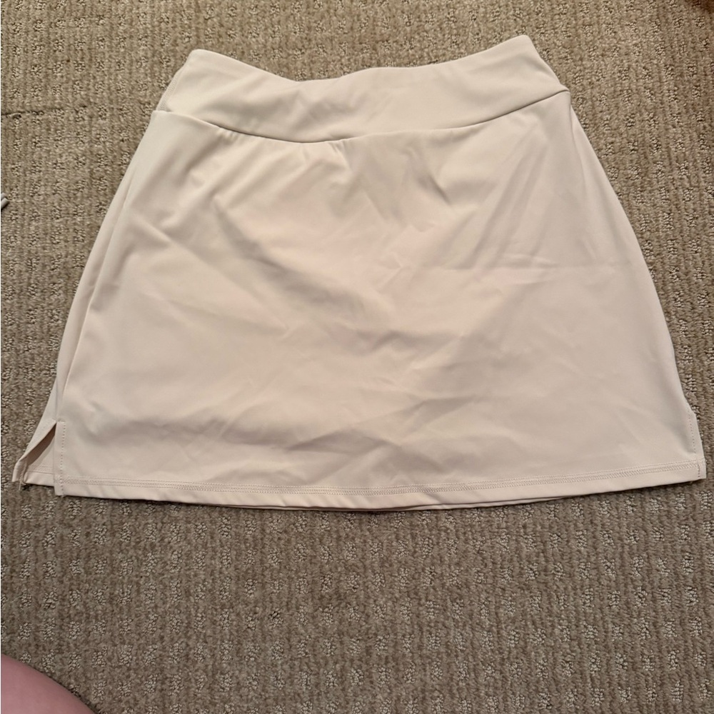 LouKeith Tennis Skirt, Light Khaki